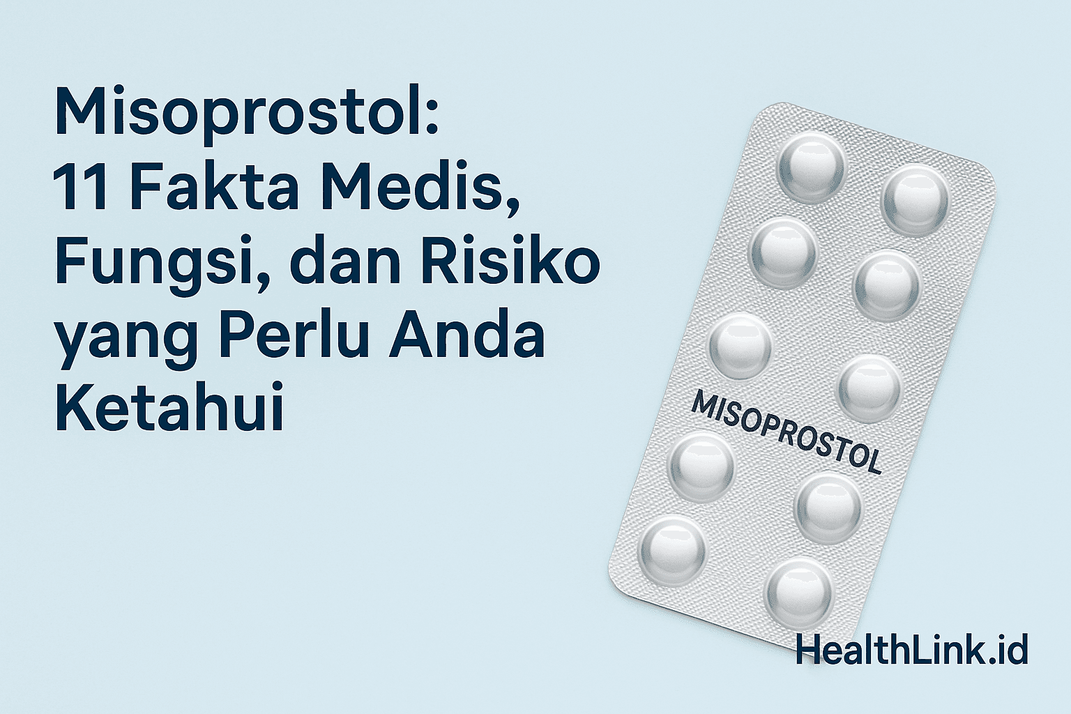 Misoprostol: 11 Fakta Medis, Fungsi, dan Risiko yang Perlu Anda Ketahui