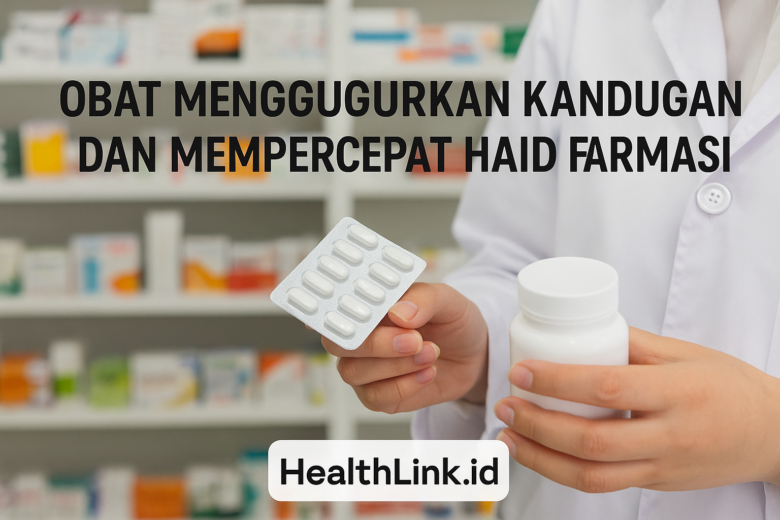 Obat Menggugurkan Kandungan dan Mempercepat Haid di Farmasi