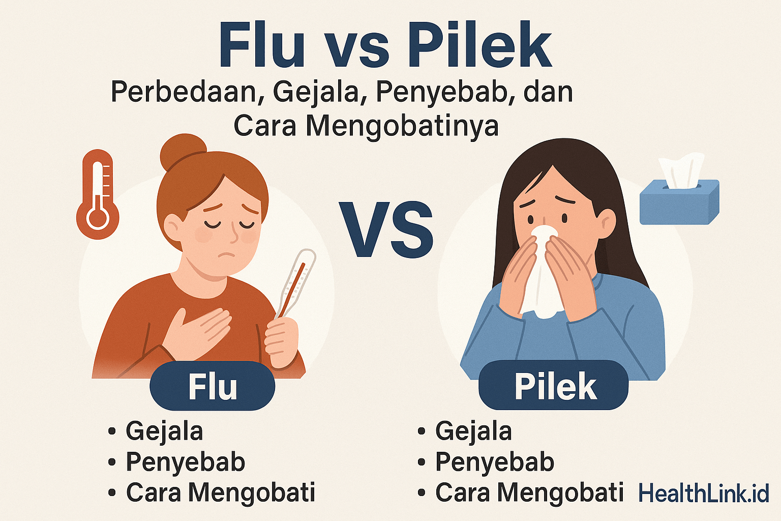 Flu vs Pilek: Perbedaan, Gejala, Penyebab, dan Cara Mengobatinya