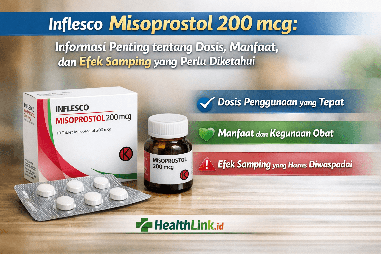Inflesco Misoprostol 200 mcg - Informasi Penting tentang Dosis, Manfaat, dan Efek Samping yang Perlu Diketahui