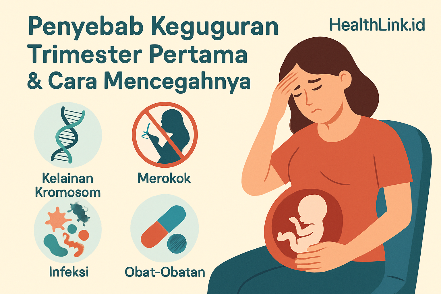Penyebab Keguguran Trimester Pertama dan Cara Mencegahnya