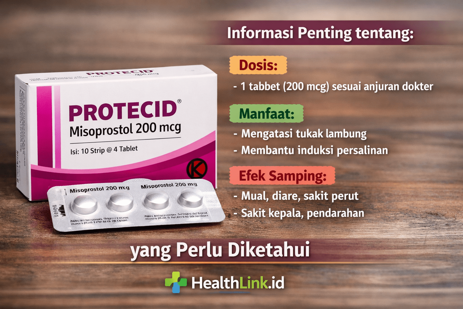 Protecid Misoprostol 200 mcg - Informasi Penting tentang Dosis, Manfaat, dan Efek Samping yang Perlu Diketahui