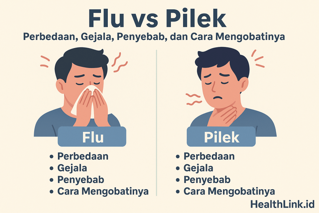 Perbedaan Flu dan Pilek serta Cara Mengobatinya